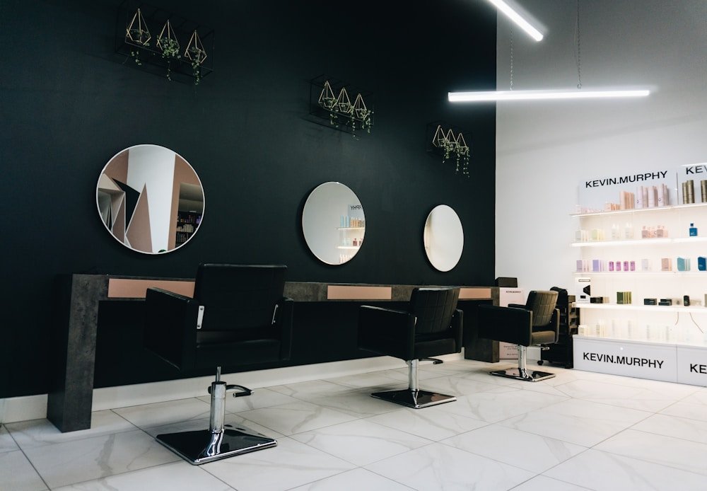 Warm salon interior
